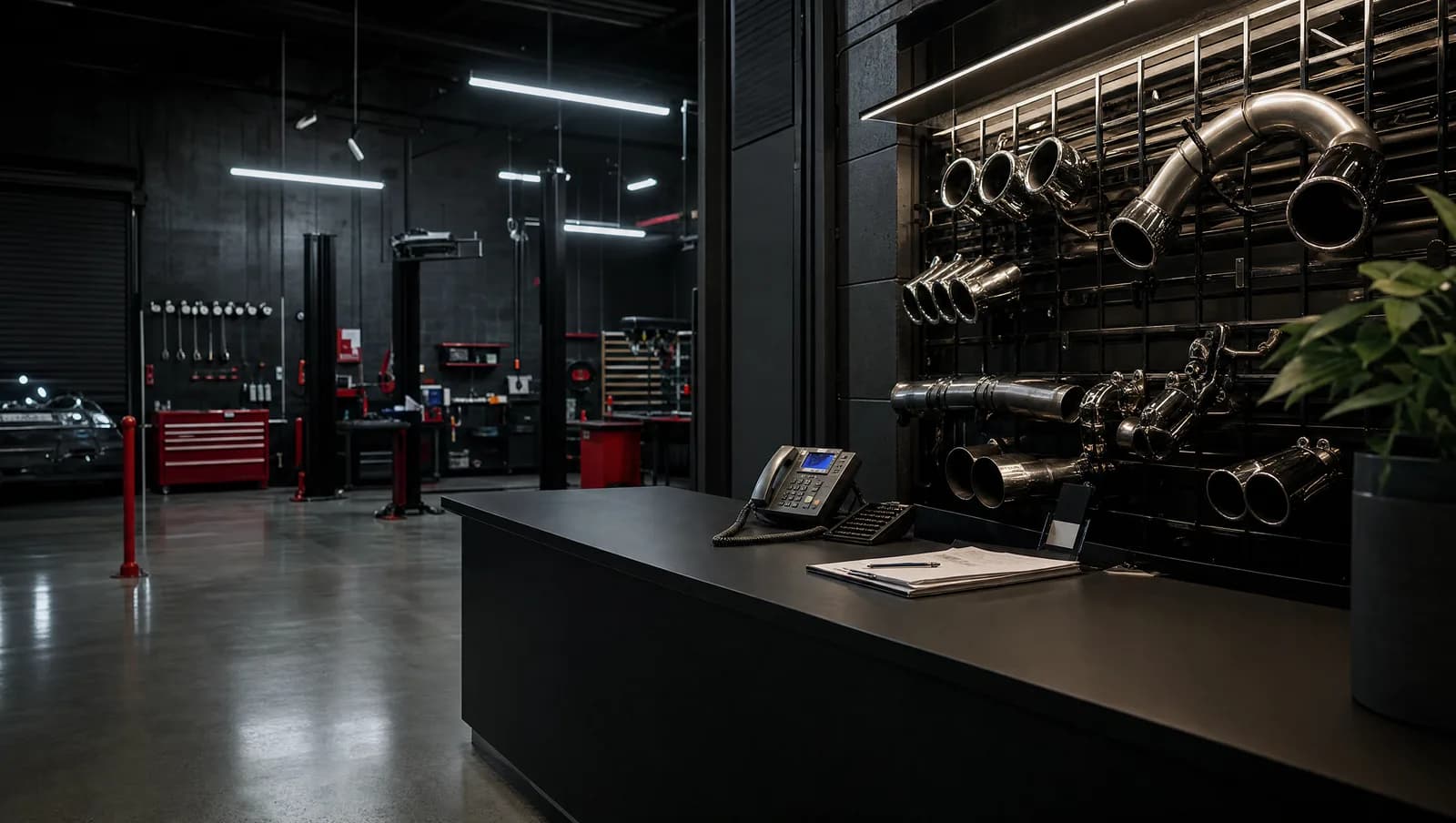 Premium automotive service bay for workshop enquiries