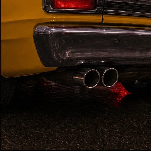 Exhaust detail close-up