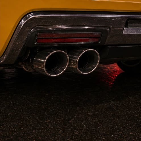 Exhaust detail close-up