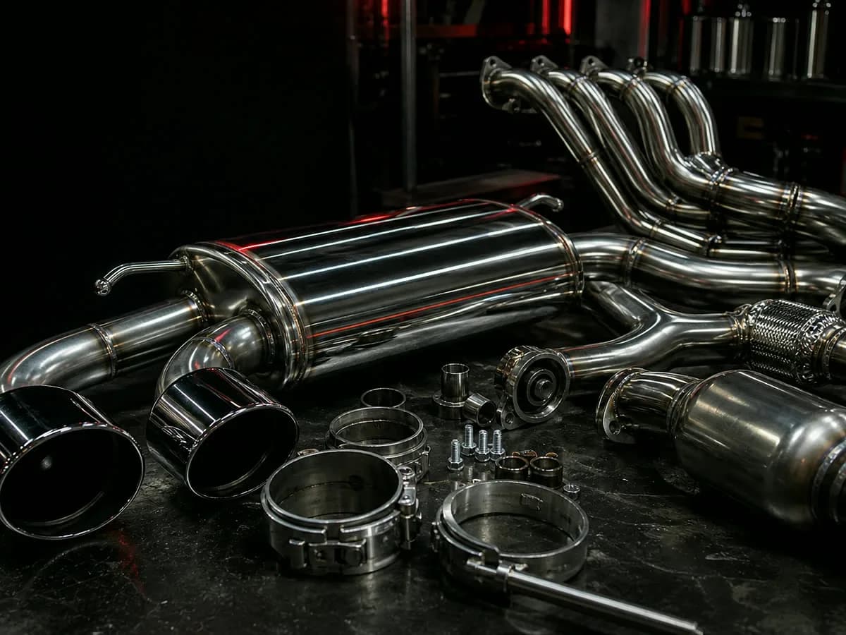 Header collector and premium exhaust components