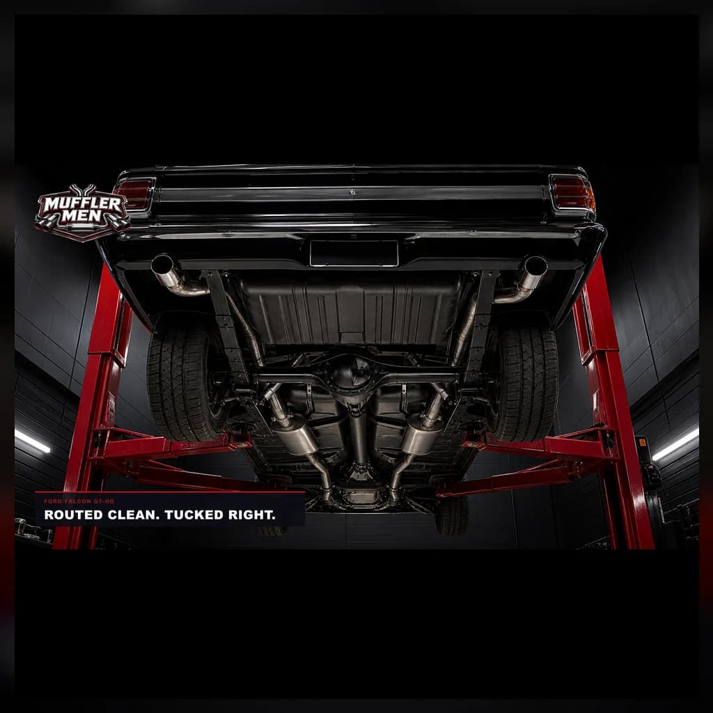 Ford Falcon GT-HO underbody routing for Oak Flats Muffler Men exhaust advice