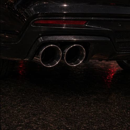 Exhaust detail close-up