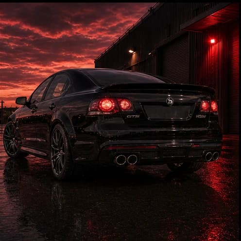 Rear hero · exhaust stance