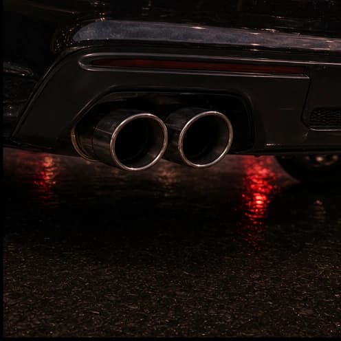 Exhaust detail close-up