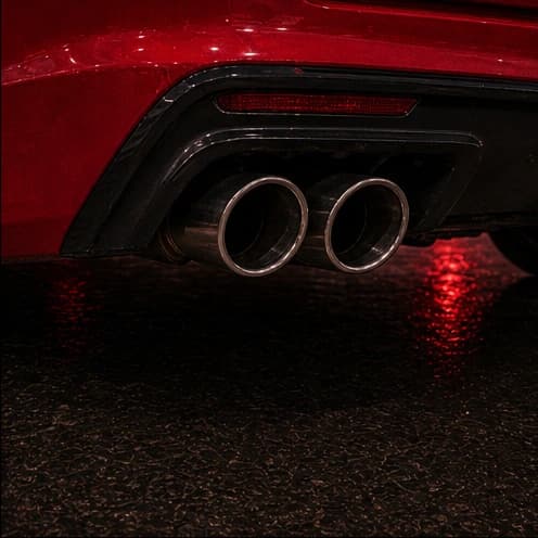 Exhaust detail close-up