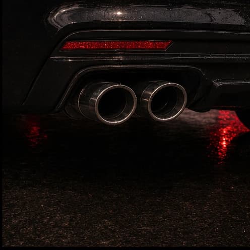 Exhaust detail close-up