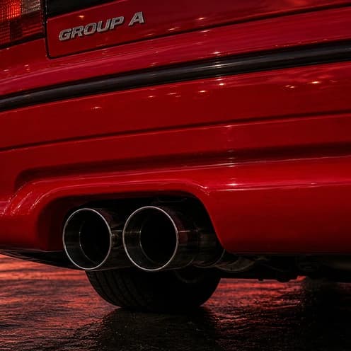 Exhaust detail close-up