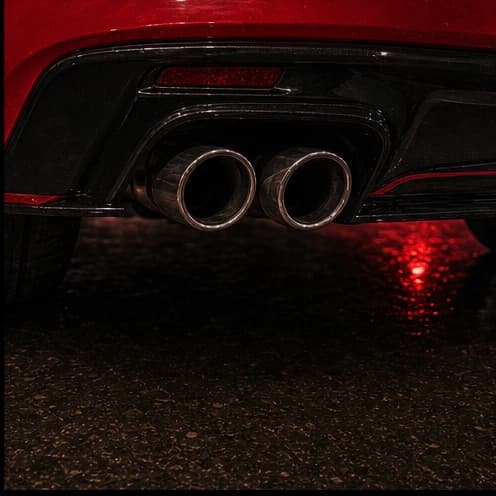 Exhaust detail close-up