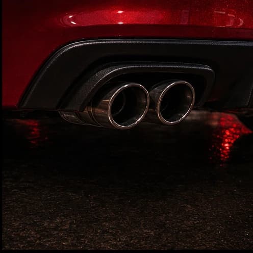 Exhaust detail close-up