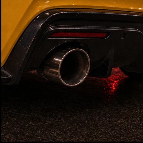 Exhaust detail close-up