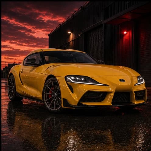 Toyota GR Supra overpass run