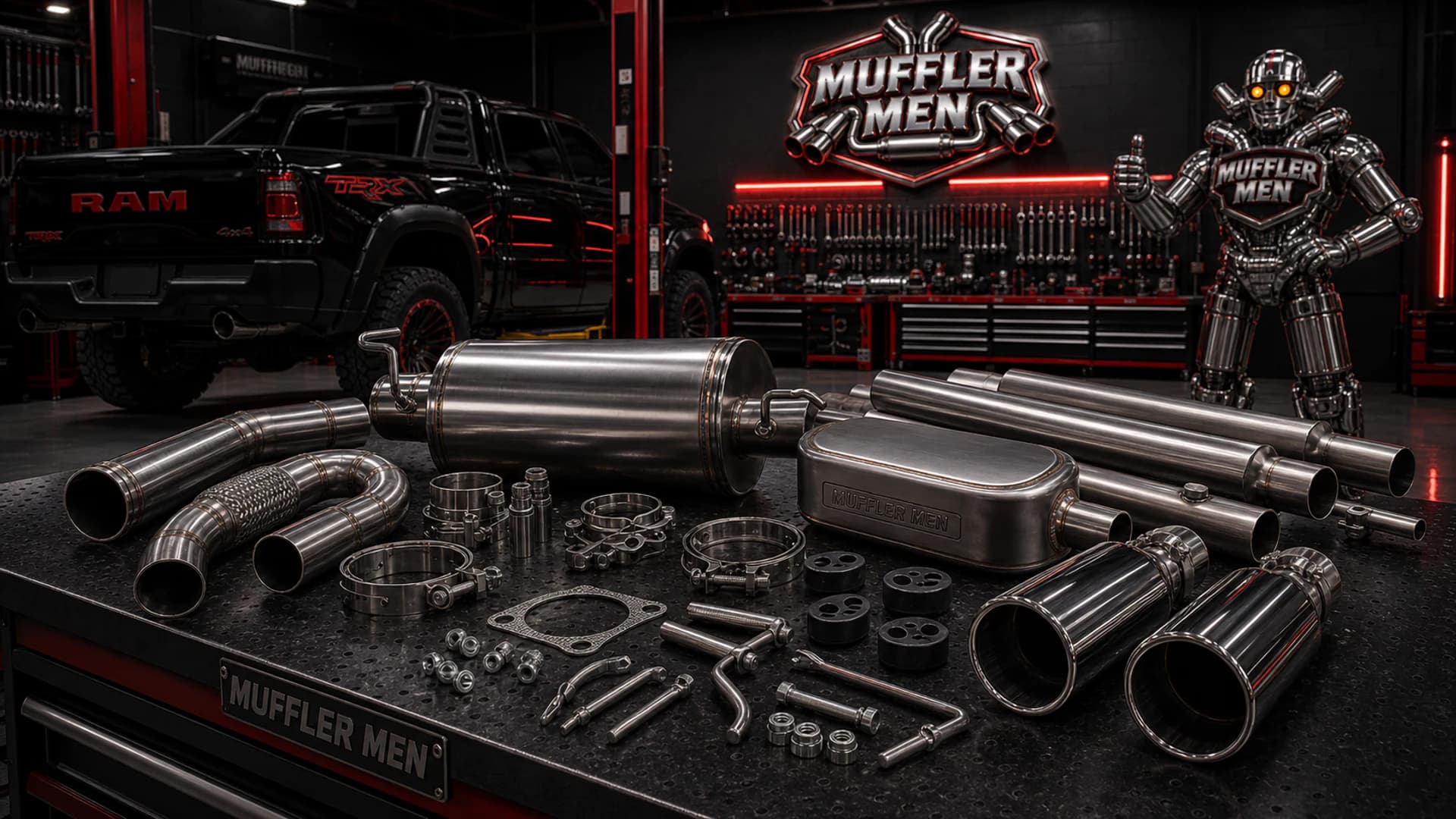 Oak Flats Muffler Men parts and merchandise brand cover