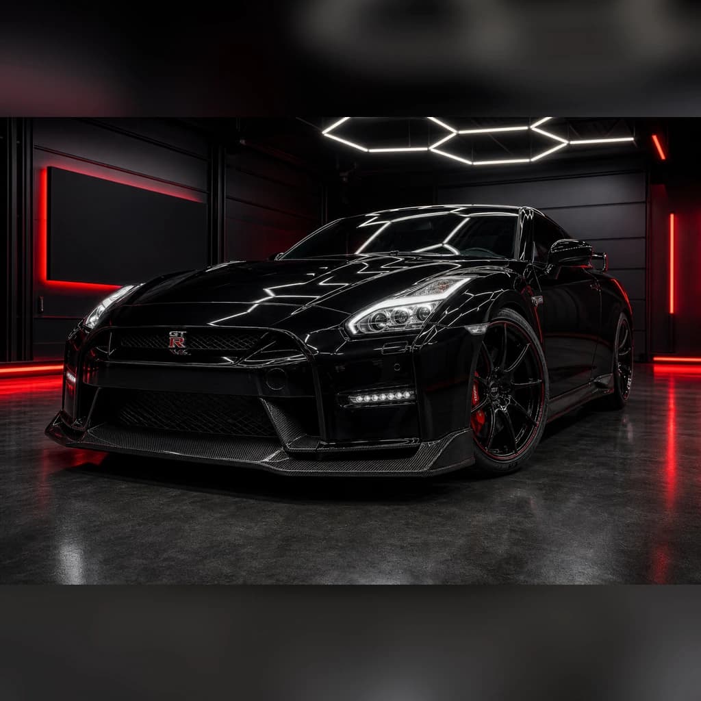 Nissan GT-R R35 - Check clearance exhaust detail