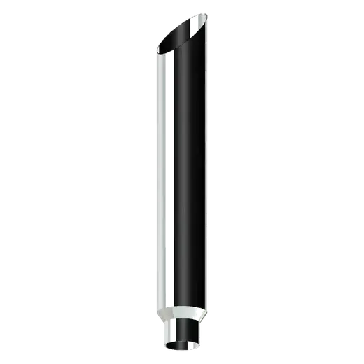 MITRE CUT CHROME STACKS 7″ OD > 5″ OD X 54″ LENGTH WITH 350C REDUCED TRADITIONAL SETUP product image