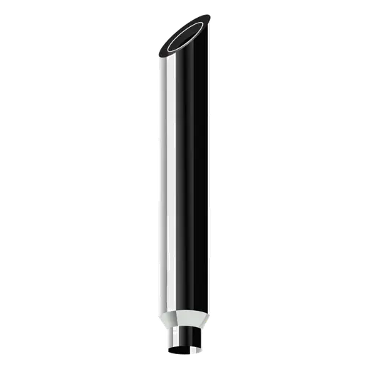 MITRE CUT CHROME STACKS 6″ OD > 5″ OD X 36″ LENGTH WITH 650 SERIES REDUCED TRADITIONAL SETUP product image