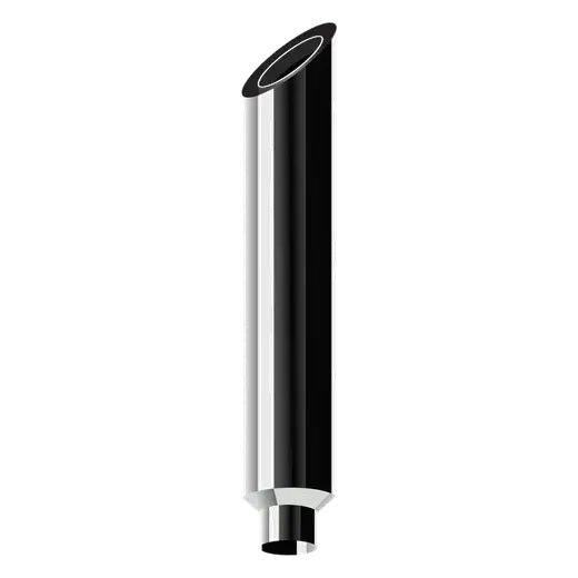 MITRE CUT CHROME STACKS 8″ OD > 5″ OD X 64″ LENGTH WITH 650 SERIES REDUCED TRADITIONAL SETUP product image