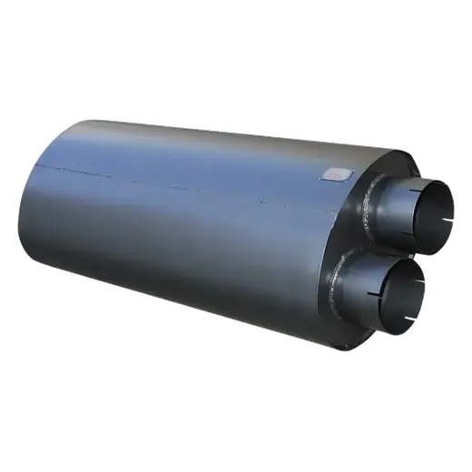 10″ x 15″ OVAL x 26″ BARREL LENGTH x 5″ IN/OUT SAME END – BAFFLED SILENCER / MUFFLER product image
