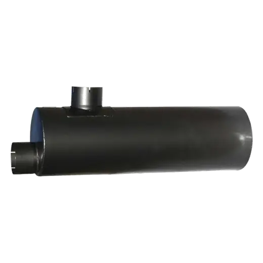 11″ ROUND x 36″ BARREL LENGH x 5″ END IN/SIDE OUT – BAFFLED SILENCER / MUFFLER product image