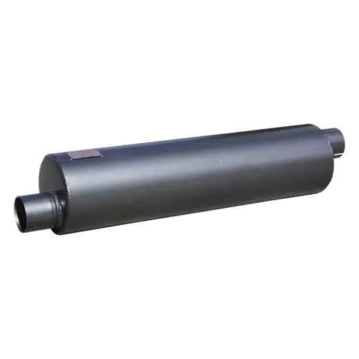 6″ ROUND x 24″ BARREL LENGTH x 2.25″ IN/OUT OFFSET/OFFSET – BAFFLED SILENCER / MUFFLER product image
