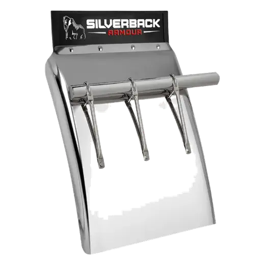 SMOOTH QUARTER FENDER- TRI ARM STYLE WITH 24″ WIDE & 30″ LENGTH (304SS) product image