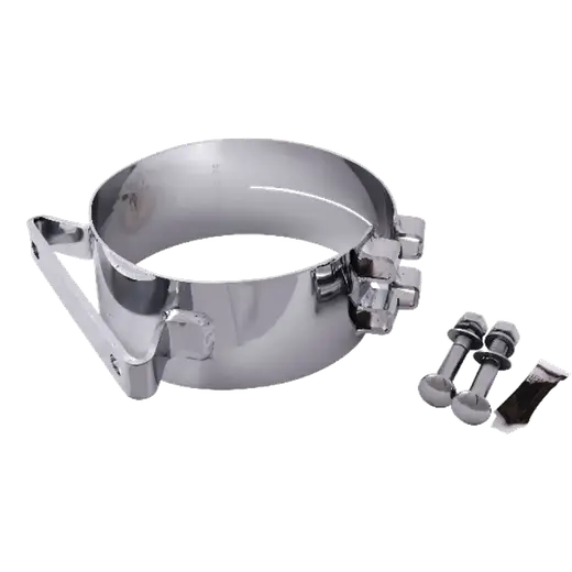 8″ STAINLESS CHROME CLAMPS (UNI STYLE) product image