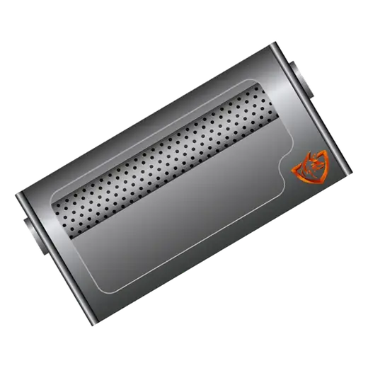 10″ X 4″ OVAL MUFFLER WITH 3″ IN & OUT & 12″ LENGTH/ STRAIGHT THROUGH 409 STAINLESS NON-POLISHED product image