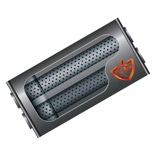 8″ X 4″ OVAL MUFFLER WITH 2″ IN & OUT & 14″ LENGTH/ CHAMBERED 409 STAINLESS NON-POLISHED product image