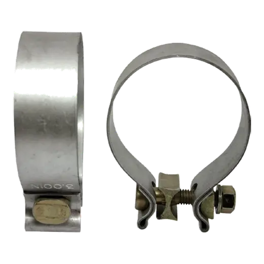 SINGLE BOLT CLAMP WITH 2.5″ – 2.62 OD CLAMPING SIZE – ALUMINISED product image