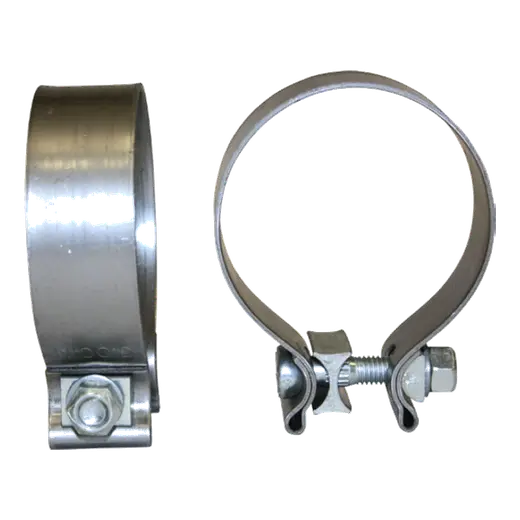 SINGLE BOLT CLAMP WITH 2.5″ – 2.62″ OD CLAMPING SIZE – 409 STAINLESS product image