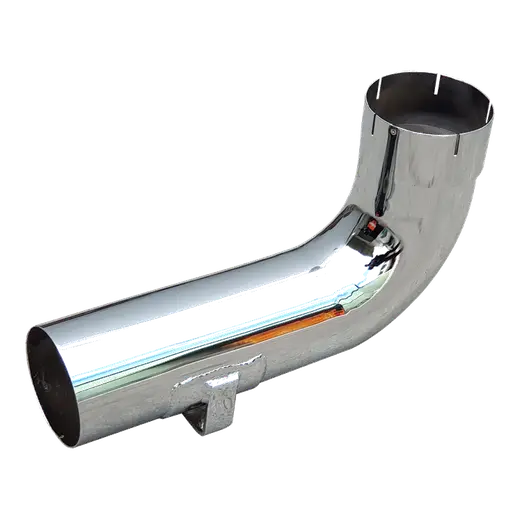 CHROME BEND PLAIN EXPANDED 90˚ DEGREES WITH 5″ OD &ID WITH SLEEPER product image