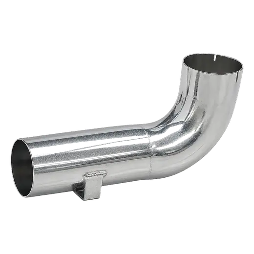 ALUMINISED BEND PLAIN EXPANDED 90˚ + 40˚ DEGREES WITH 5″ OD & ID DAYCAB (LH PASSENGER) product image