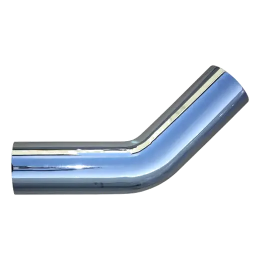 45° DEGREE WITH 5″ OD X 12″ LENGTH CHROME BENDS STANDARD RADIUS PLAIN/PLAIN product image