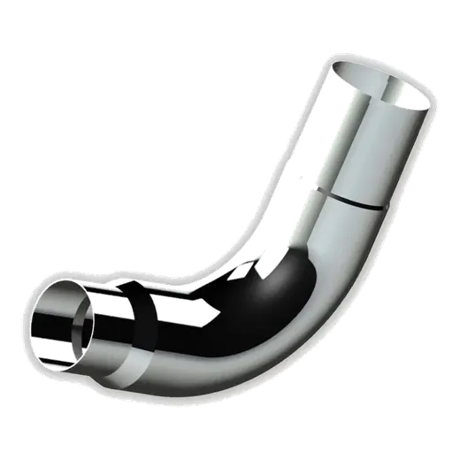 7 INCH TAPERLOC > 5 INCH OD 90 DEGREE CHROME ELBOW (20″ x 29″ LENGTH) product image