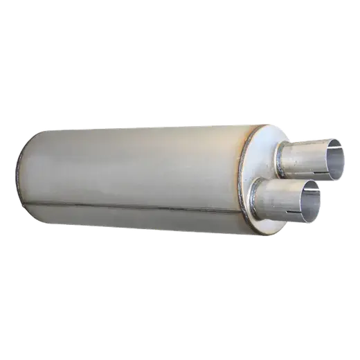 8.5″ ROUND x 24″ BARREL LENGTH x 2.75″ IN/OUT SAME END – BAFFLED – SILENCER / MUFFLER product image