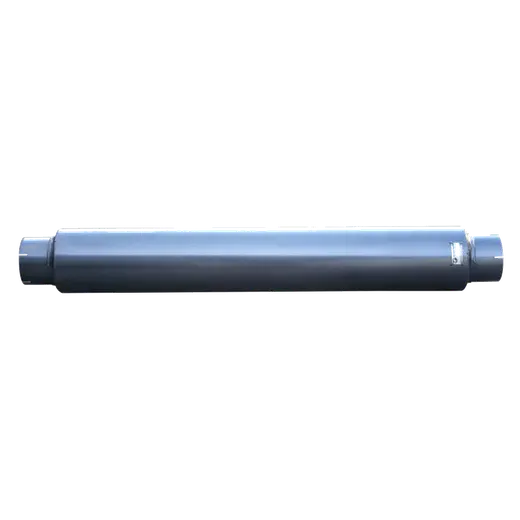 7″ ROUND x 44″ BARREL LENGTH x 5″ IN / 6″ OUT – STRAIGHT THROUGH – SILENCER /MUFFLER product image
