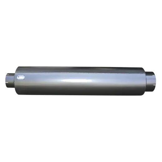 10″ ROUND x 50″ BARREL LENGTH x 5″ IN/OUT – STRAIGHT THROUGH – SILENCER /MUFFLER product image