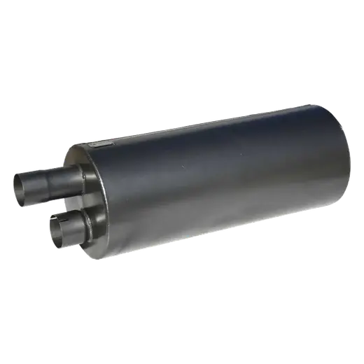 11″ ROUND X 28″ BARREL LENGTH x 3.15″ IN/OUT SAME END – HINO – BAFFLED SILENCER / MUFFLER product image