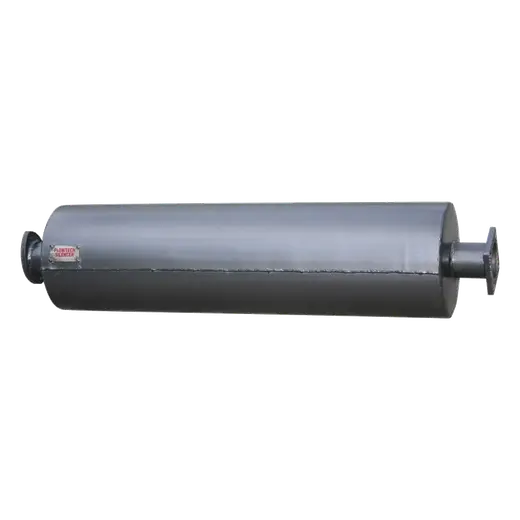 8″ ROUND X 30″ BARREL LENGTH x 2.5″ IN/OUT – ISUZU – BAFFLED SILENCER / MUFFLER product image