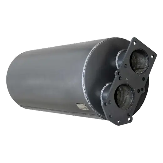 12″ ROUND X 31″ BARREL LENGTH x 3.5″ IN/OUT SAME END – ISUZU – BAFFLED SILENCER / MUFFLER product image