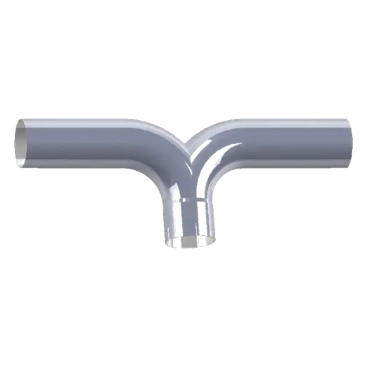 ALUMINISED 5″ Y-JUNCTION (Y-PIPE) – 1.5D RADIUS product image
