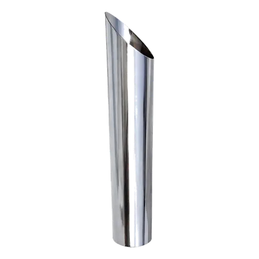 MITRE CUT CHROME STACKS 5″ OD X 60″ LENGTH NON-REDUCED TRADITIONAL SETUP product image