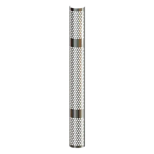1/2 BARREL MOUNT GUARD POLISHED STAINLESS – 48″ LENGTH SUITS 3″ TO 4″ TUBES (12MM HOLE) product image