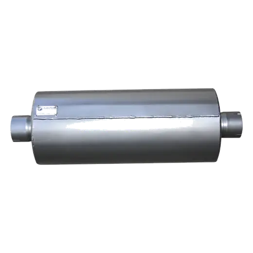 9″ ROUND x 23″ BARREL LENGTH x 3.15″ IN / 3.35″ OUT – MITSUBISHI – BAFFLED SILENCER / MUFFLER product image