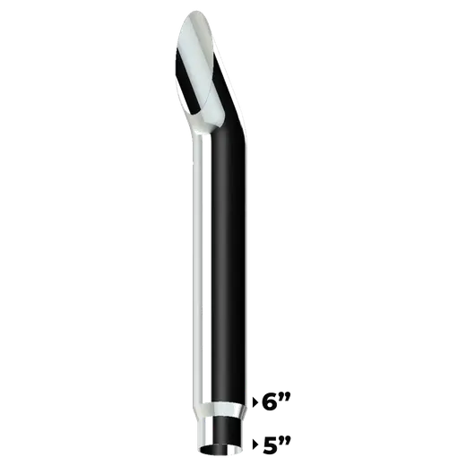 AUSSIE CURVE CHROME STACKS 6″ OD > 5″ OD X 64″ LENGTH WITH 350C REDUCED TRADITIONAL SETUP product image