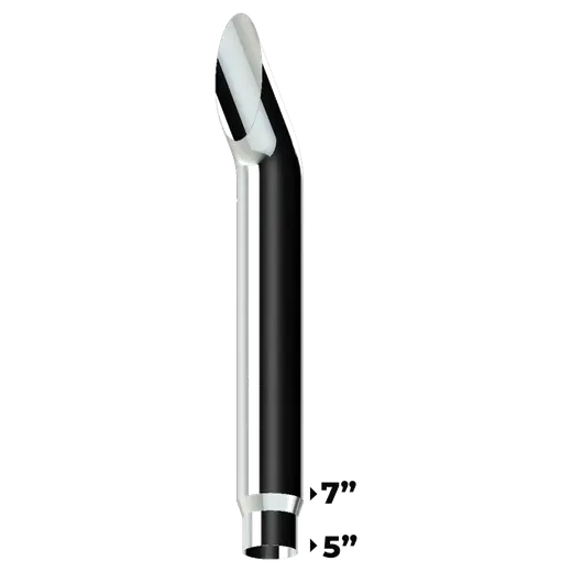 AUSSIE CURVE CHROME STACKS 7″ OD > 5″ OD X 30″ LENGTH WITH 350C REDUCED TRADITIONAL SETUP product image