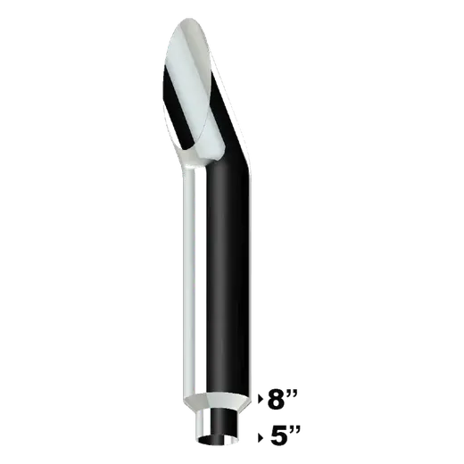 AUSSIE CURVE CHROME STACKS 8″ OD > 5″ OD X 60″ LENGTH WITH 350C REDUCED TRADITIONAL SETUP product image