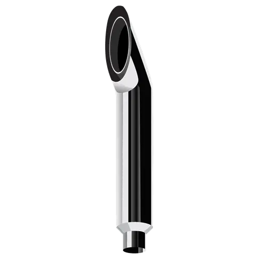 AUSSIE CURVE CHROME STACKS 7″ OD > 5″ OD X 30″ LENGTH WITH 650C REDUCED TRADITIONAL SETUP product image