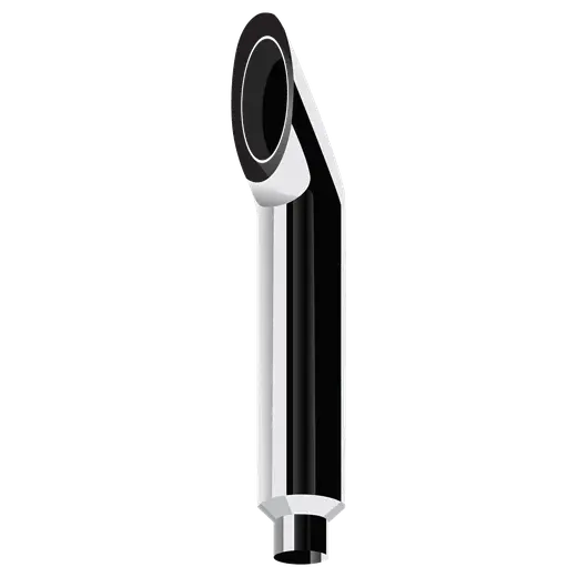 AUSSIE CURVE CHROME STACKS 8″ OD > 5″ OD X 64″ LENGTH WITH 650C REDUCED TRADITIONAL SETUP product image