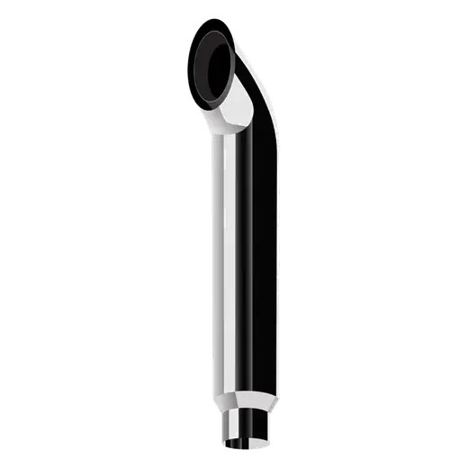 WEST COAST CURVE CHROME STACKS 7″ OD > 5″ OD X 60″ LENGTH WITH 650C REDUCED TRADITIONAL SETUP product image