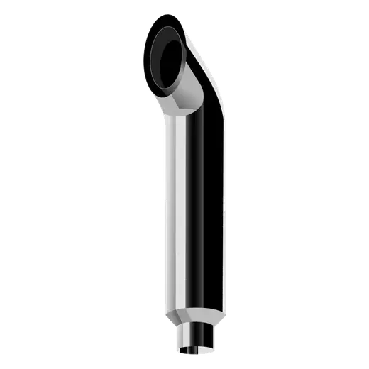 WEST COAST CURVE CHROME STACKS 8″ OD > 5″ OD X 60″ LENGTH WITH 650C REDUCED TRADITIONAL SETUP product image
